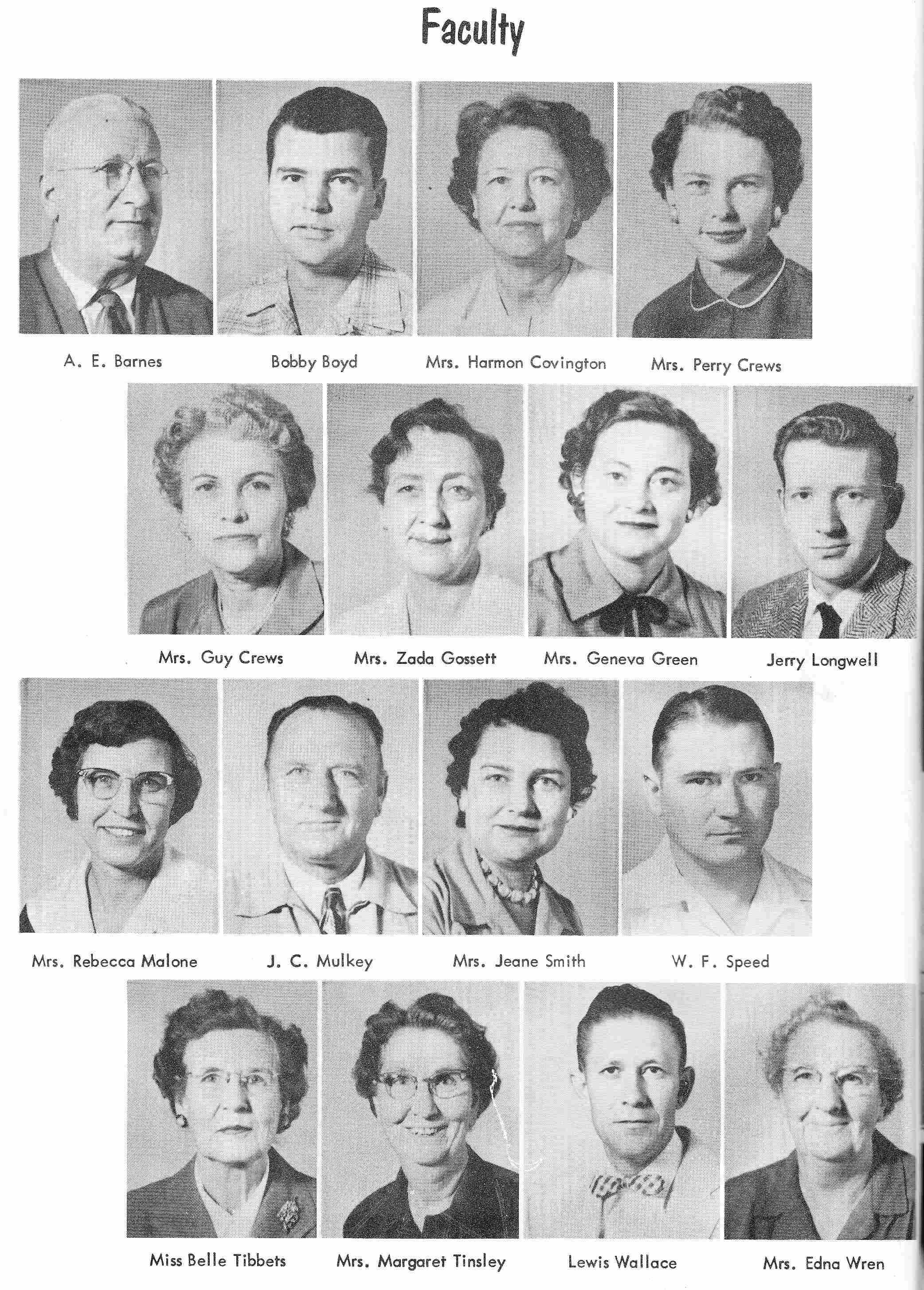 Pages of the 1956 Alvord TX School Yearbook